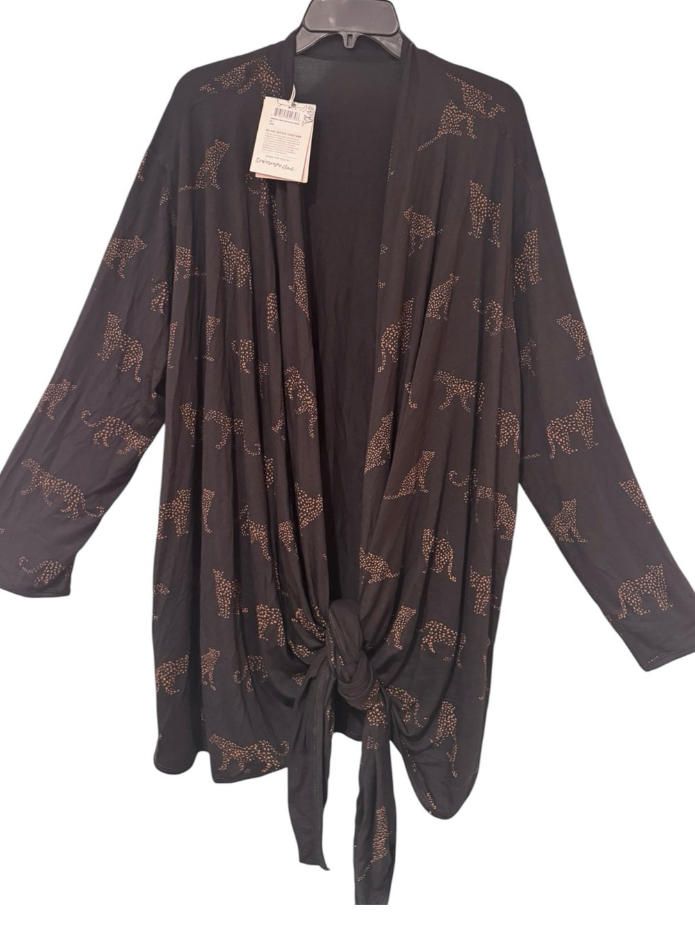 NWT Sseko Leopard Tiger Convertible Wrap Sweater Top